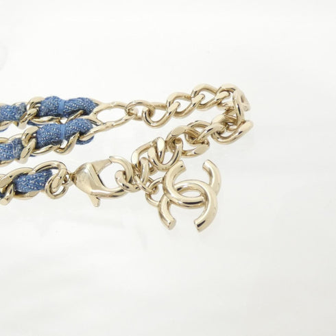 Pendant Necklace Blue and Gold