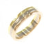 Vendome Louis Cartier Band Ring 18K Tricolor Gold