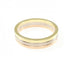 Vendome Louis Cartier Band Ring 18K Tricolor Gold