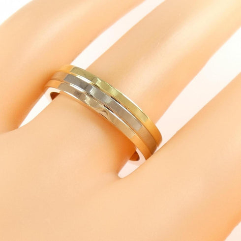 Vendome Louis Cartier Band Ring 18K Tricolor Gold