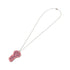 Pendant Necklace Pink Swift Leather Mini