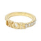 Revolution Ring Clear and Gold