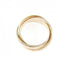 Vendome Louis Cartier Band Ring 18K Tricolor Gold