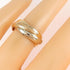Vendome Louis Cartier Band Ring 18K Tricolor Gold
