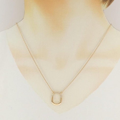Lock Pendant Necklace 18K Rose Gold