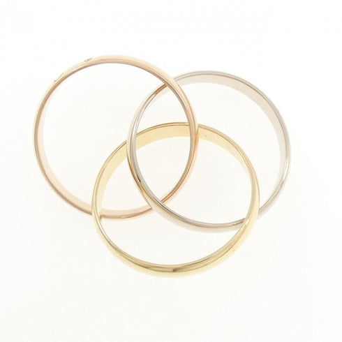 Vendome Louis Cartier Band Ring 18K Tricolor Gold