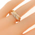 Vendome Louis Cartier Band Ring 18K Tricolor Gold