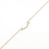 T Smile Mini Pendant Necklace 18K Rose Gold