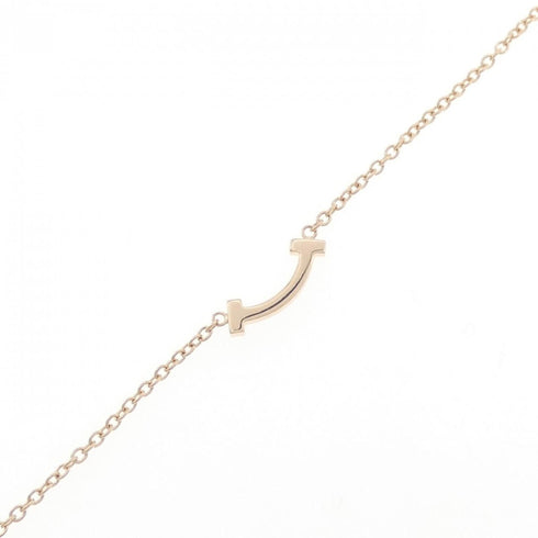 T Smile Mini Pendant Necklace 18K Rose Gold