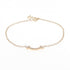 T Smile Mini Pendant Necklace 18K Rose Gold