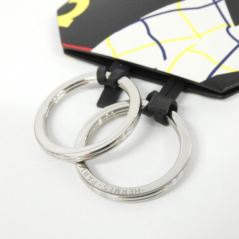 Pendant Necklace Swift Leather Black and Red