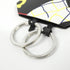 Pendant Necklace Swift Leather Black and Red