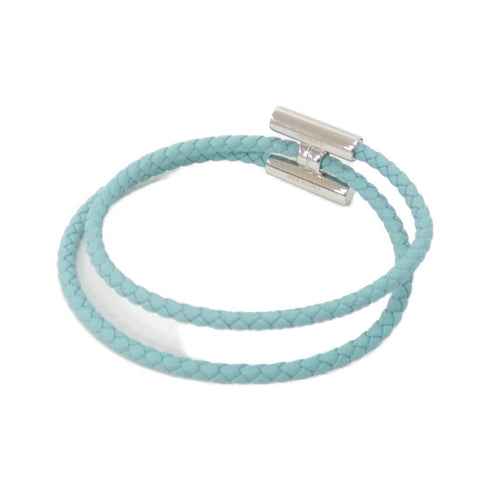 Tourni Tresse Bracelet Swift Leather Blue Atoll