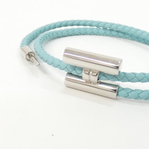 Tourni Tresse Bracelet Swift Leather Blue Atoll