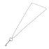 Oval Key Pendant Necklace Sterling Silver