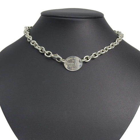 Pendant Necklace Sterling Silver Oval