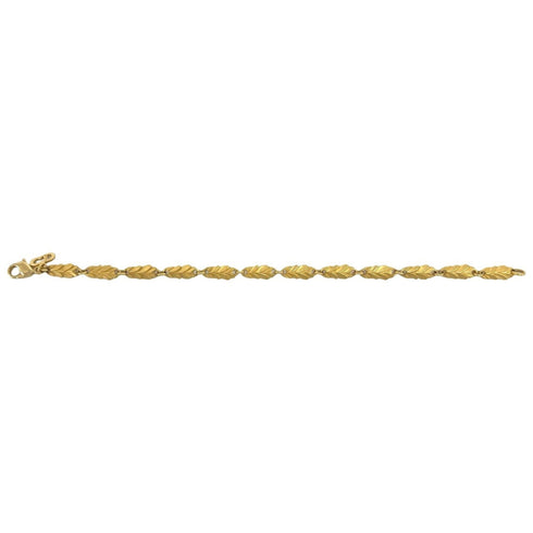 Vintage Leaf Bracelet Gold