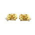 CC Logo Turnlock Clip-On Earrings Metal Gold-Tone Metal