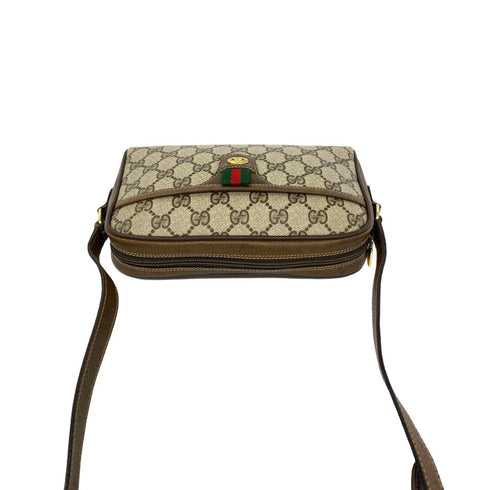 Vintage Web Crossbody Bag GG Coated Canvas Small