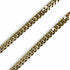 Vintage Rhinestone Cuban Link Choker Necklace Gold