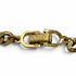 Vintage Rhinestone Cuban Link Choker Necklace Gold