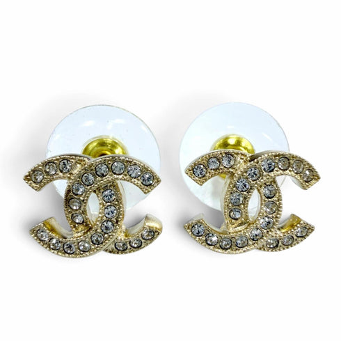 CC Logo Earrings Metal Gold-Tone Metal
