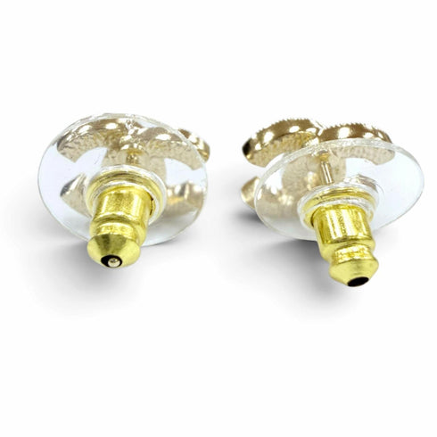 CC Logo Earrings Metal Gold-Tone Metal