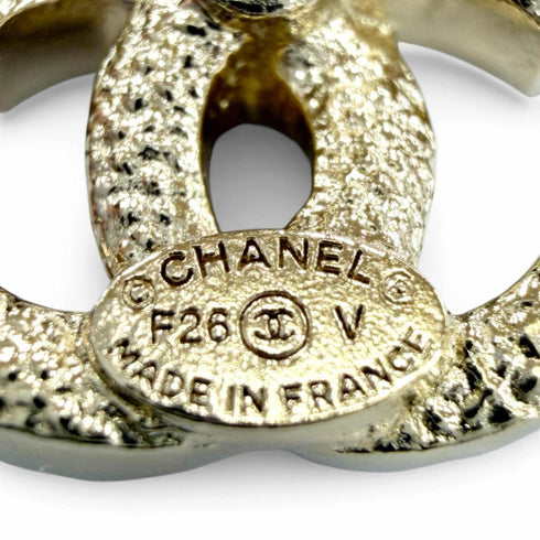 CC Logo Earrings Metal Gold-Tone Metal