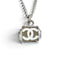 CC Logo Pendant Necklace Sterling Silver