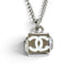 CC Logo Pendant Necklace Sterling Silver