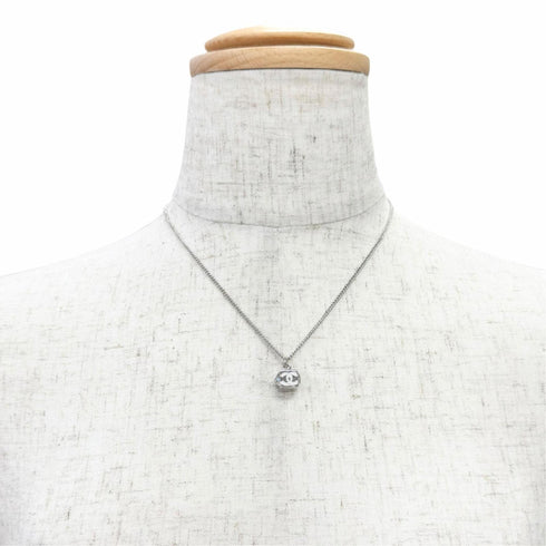 CC Logo Pendant Necklace Sterling Silver