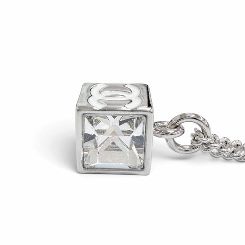 CC Logo Pendant Necklace Sterling Silver