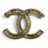 CC Logo Brooch Metal