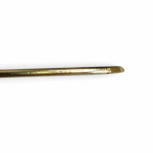 CC Logo Brooch Gold-Tone Metal