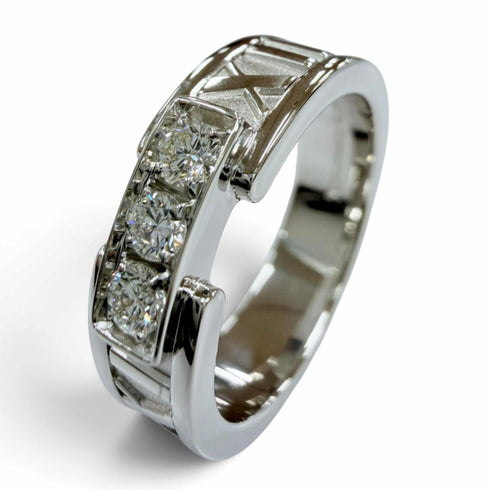 Atlas Ring 18K White Gold