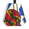 Clochette Skate Pendant Necklace Swift Leather and Silver Ciel