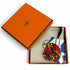 Clochette Skate Pendant Necklace Swift Leather and Silver Ciel
