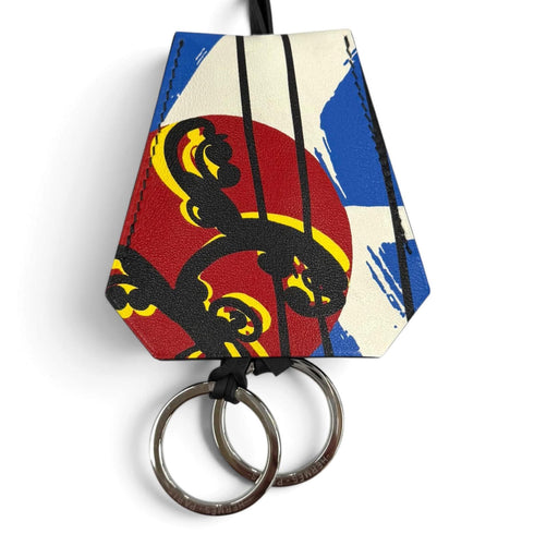 Clochette Skate Pendant Necklace Swift Leather and Silver Ciel