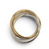 Vendome Louis Cartier Band Ring 18K Tricolor Gold