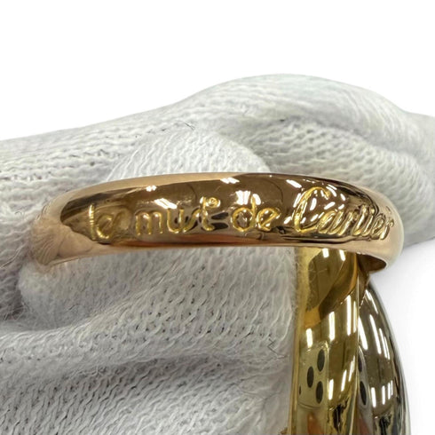Vendome Louis Cartier Band Ring 18K Tricolor Gold