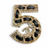 CC Logo Brooch Gold-Tone Metal