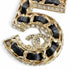 CC Logo Brooch Gold-Tone Metal