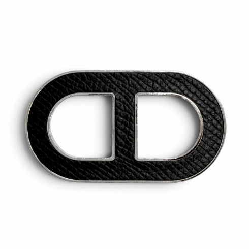 Brooch Leather and Silver