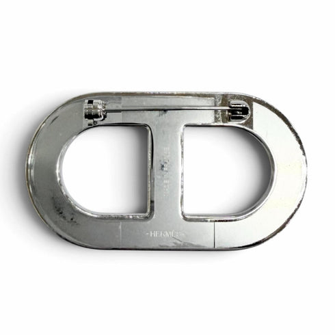 Brooch Leather and Silver