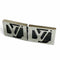 Wood and Silver Cufflinks Bracelet