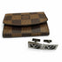 Wood and Silver Cufflinks Bracelet