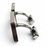 Wood and Silver Cufflinks Bracelet