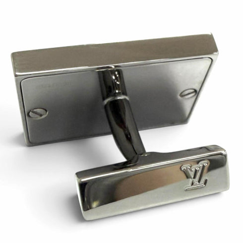 Wood and Silver Cufflinks Bracelet