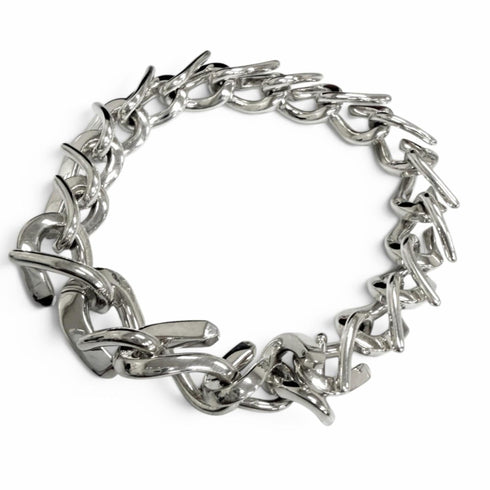 Forge Bracelet Sterling Silver Medium