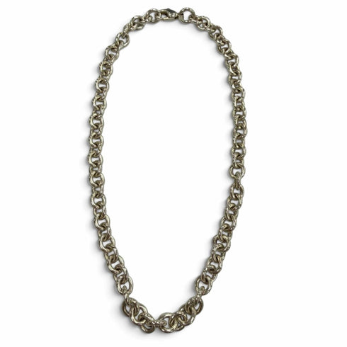 Round Link Necklace Sterling Silver